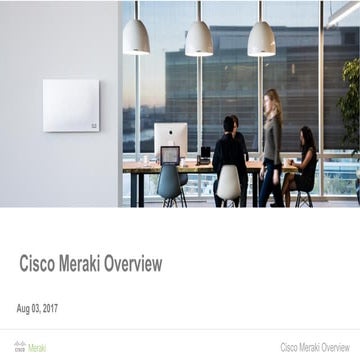 Meraki overview sales deck inside sales