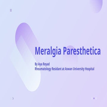 All about Meralgia Paresthetica    .pptx