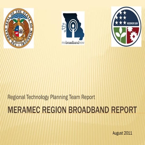 Meramec Regional Planning Commission Broadband Study Findings