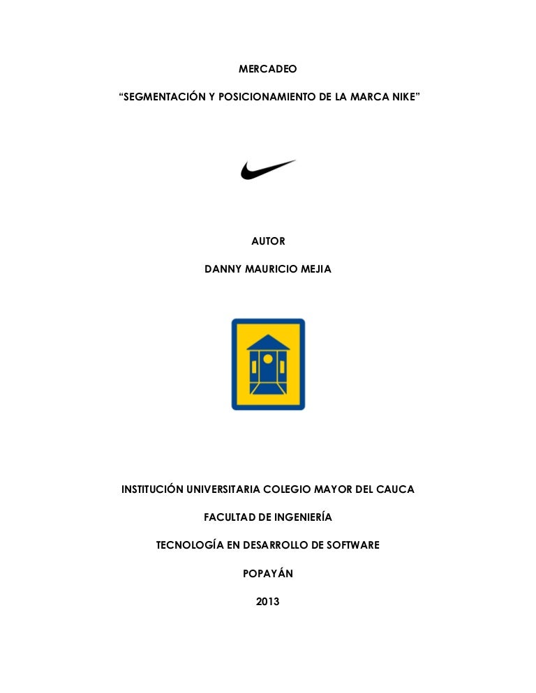 Análisis de Mercadeo - Nike