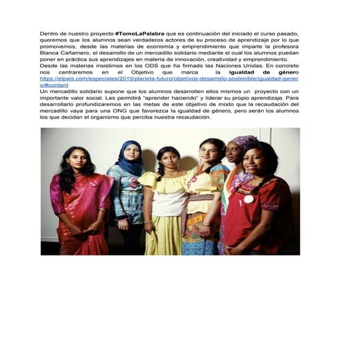 Mercadillo solidario navidad