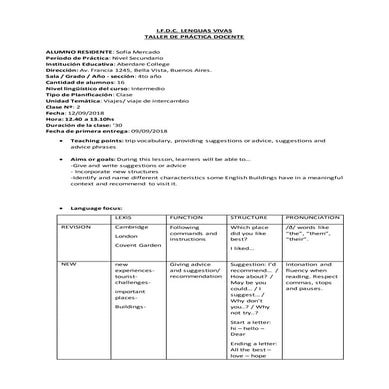 Mercado   lesson 2 - passed 