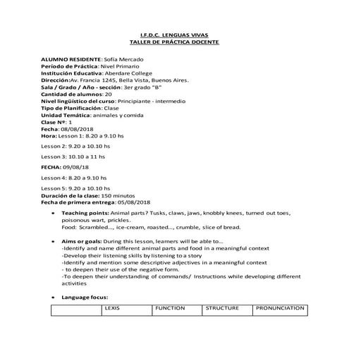 Sofía Mercado-Primary -Lessons Plan - passed 