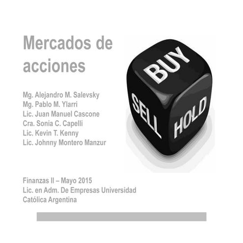 Mercado de acciones - Mayo 2015