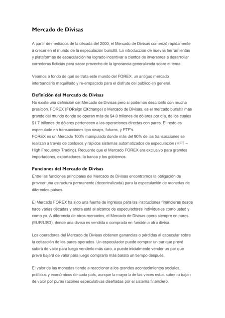 Aguilas de forex