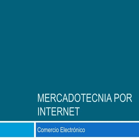 Mercadotecnia por internet