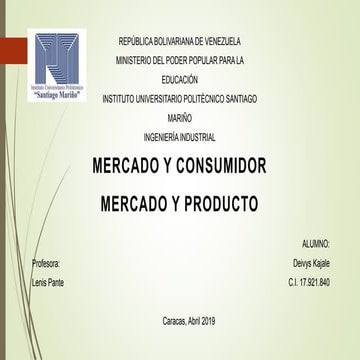 Mercado y consumidor presentacion