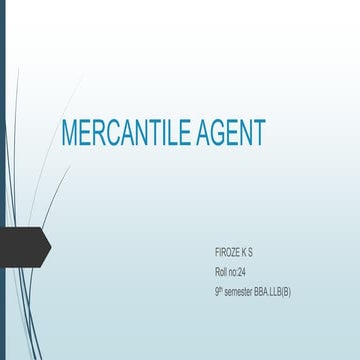 MERCANTILE AGENT.pptx