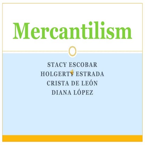 Mercantilism | PPT