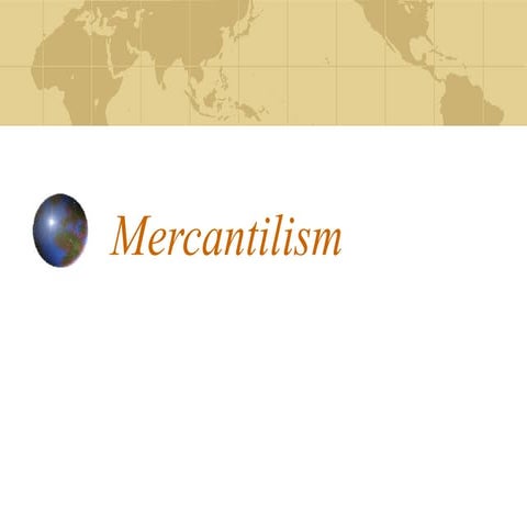 Mercantilismand actsppt