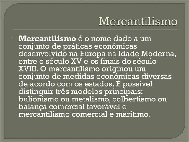 Mercantilismo