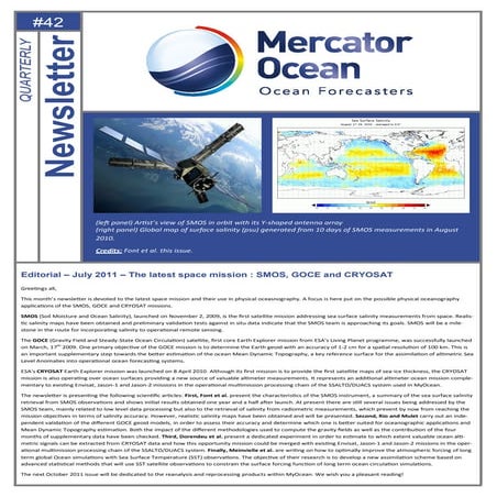 Mercator Ocean newsletter 42