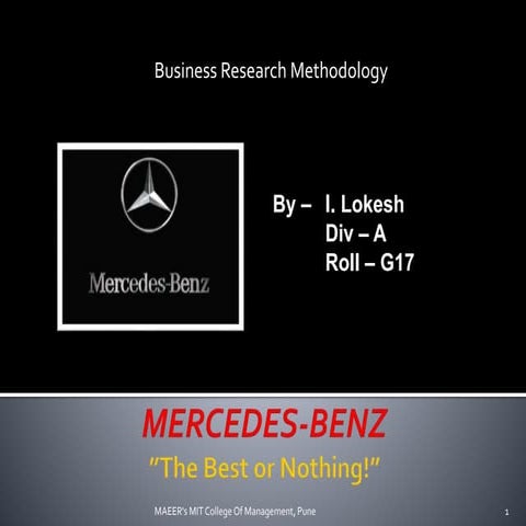 Mercedes benz ppt