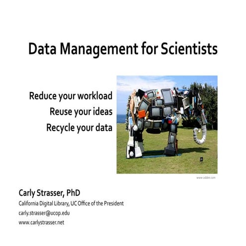 UC Merced: Data Management for Scientists