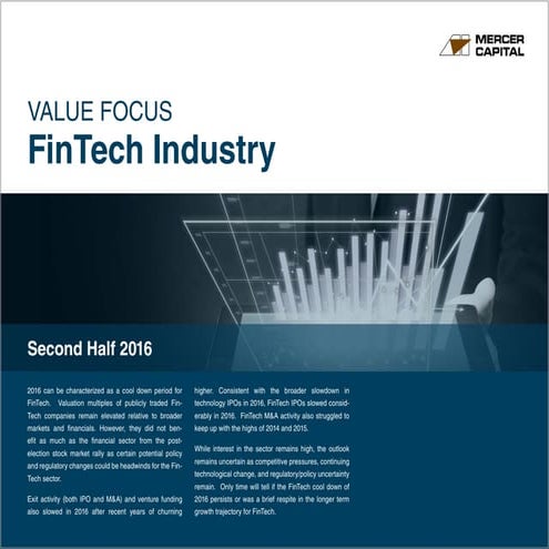Mercer Capital's Value Focus: FinTech Industry | Second Half 2016