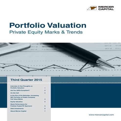 Mercer Capital's Portfolio Valuation: Private Equity Marks and Trends | Q3 2015