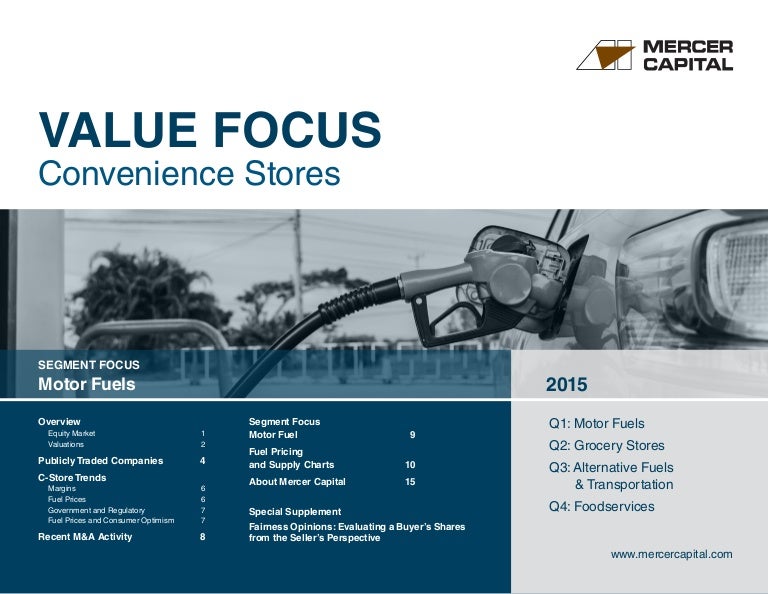 Mercer Fuel Prices >> Mercer Capital S Value Focus Convenience Store Industry Mercer Fuel Prices >> Mercer Capital S Value Focus Convenience Store Industry