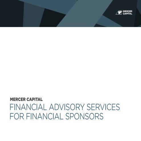 Mercer Capital | Financial Sponsors Qualifications