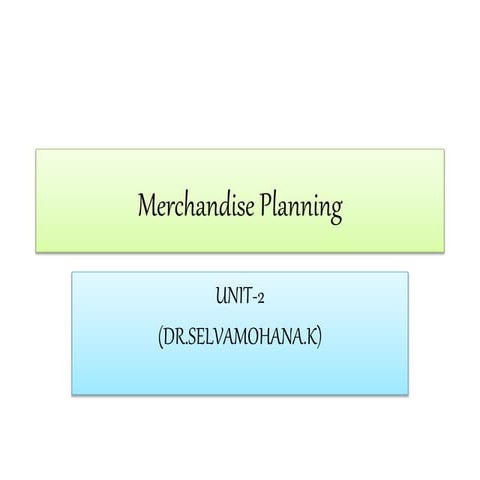 Merchandise management 