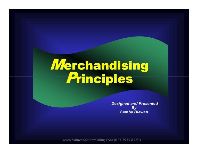 Merchandising principle