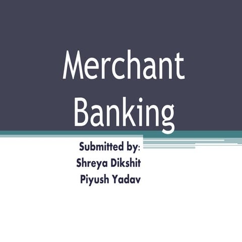 Merchant banking