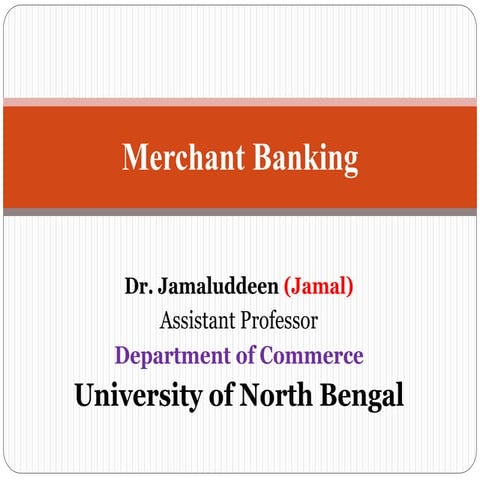 Merchant banking