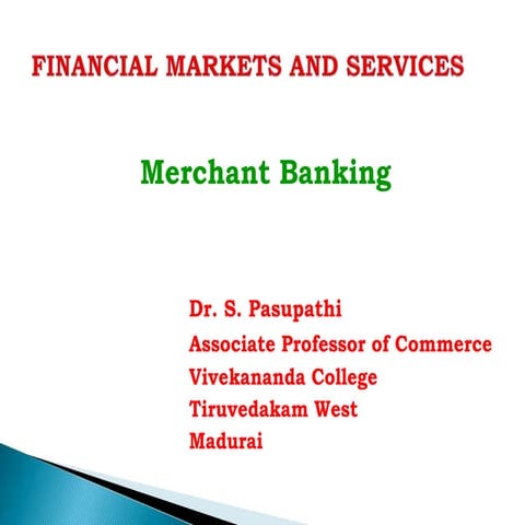 Merchant banking