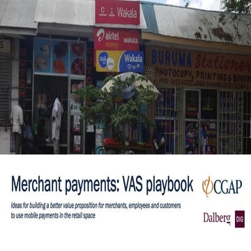 Merchant Payments: VAS Playbook