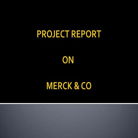 Merck & co | PPTX