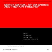 Merck Manual Of Diagnosis And Therapy – NIQDZF