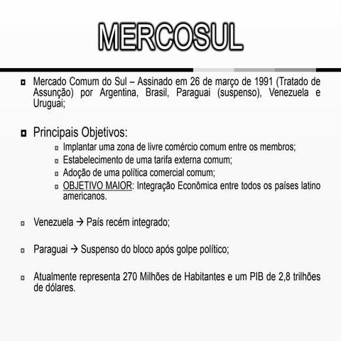 Mercosul | PDF