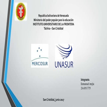 Unasur | PPTX