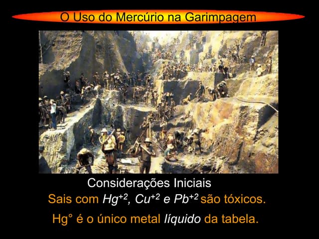 Mercúrio na Garimpagem