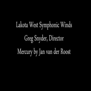 Lakota West Symphonic Winds and Greg Snyder First Concert of Season
