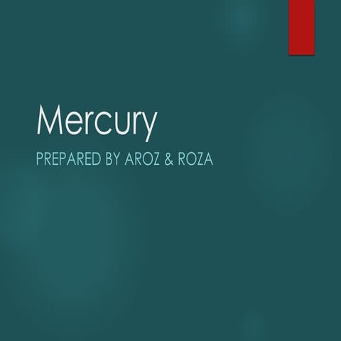Mercury - Hg