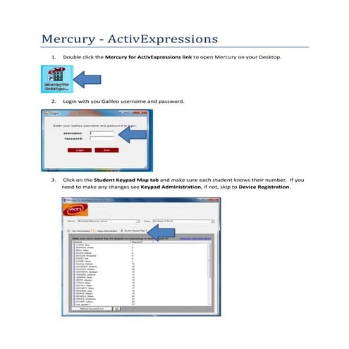 Mercury instructions