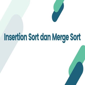 Kelompok 5_Insertion Sort dan Merge Sort | PPT