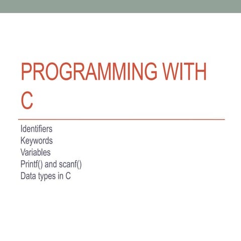 programming with c bca notes for exam study | PDF