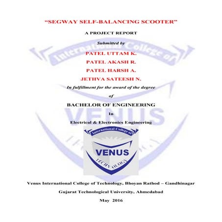 KASHUP Wheels - A hybrid segway Report