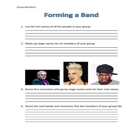 8A Rock Band Project