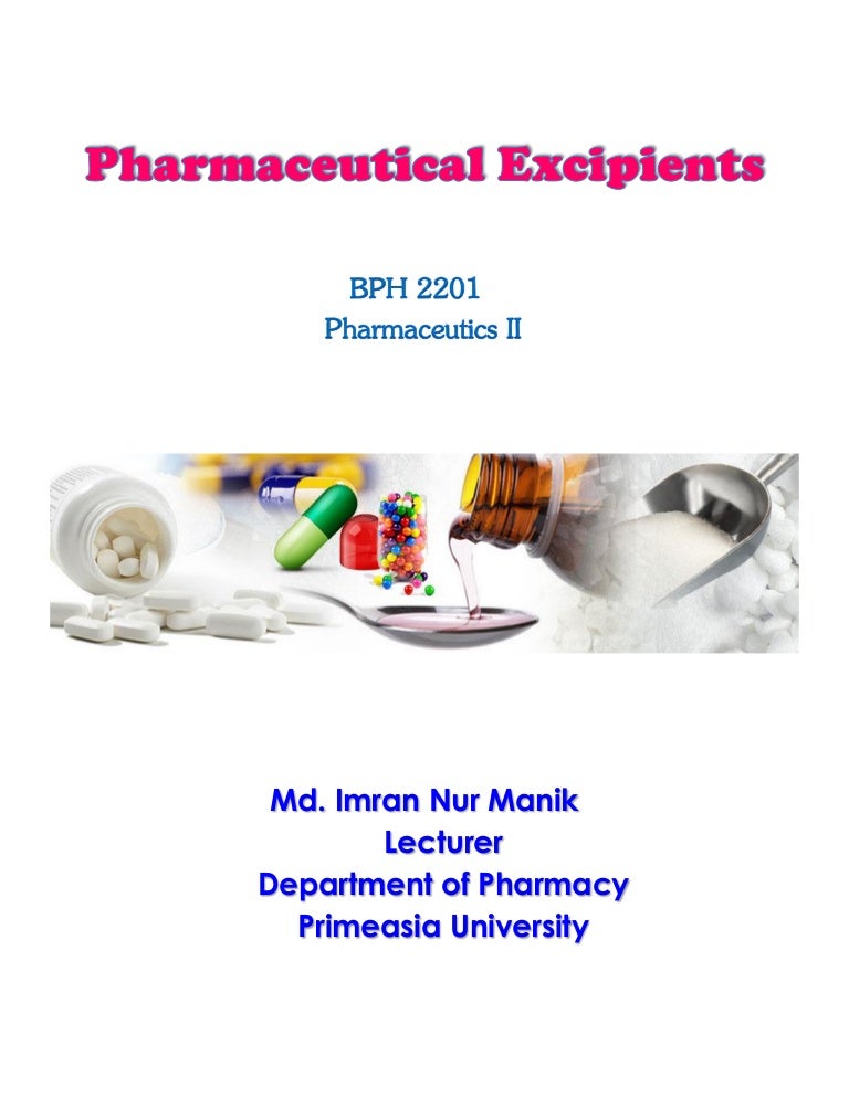 Pharmaceutical excipientsMANIK