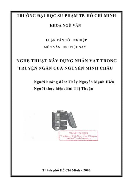 Đề tài: Nghệ thuật xây dựng nhân vật trong truyện ngắn của Nguyễn Minh Châu