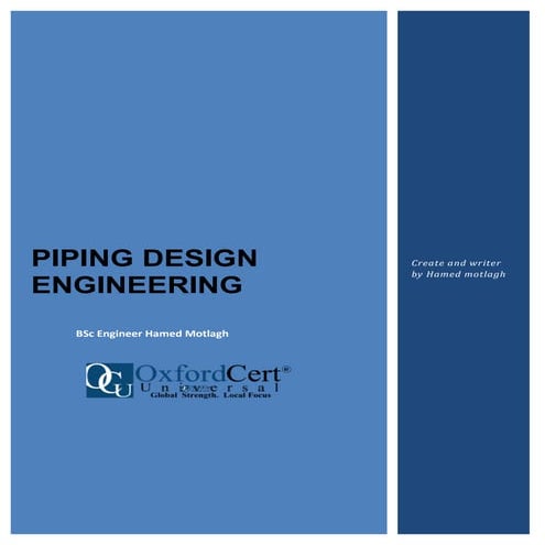 piping design engineering by hamed motlagh