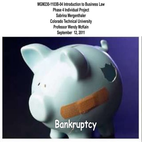 Bankruptcy