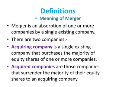 Merger and-amalgamation