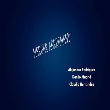 Merger agrrement BT4
