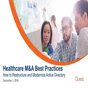 How to Restructure and Modernize Active Directory