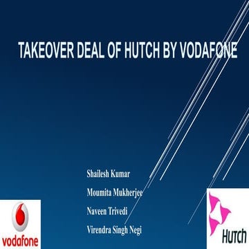 Merger of Vodafone and hutch