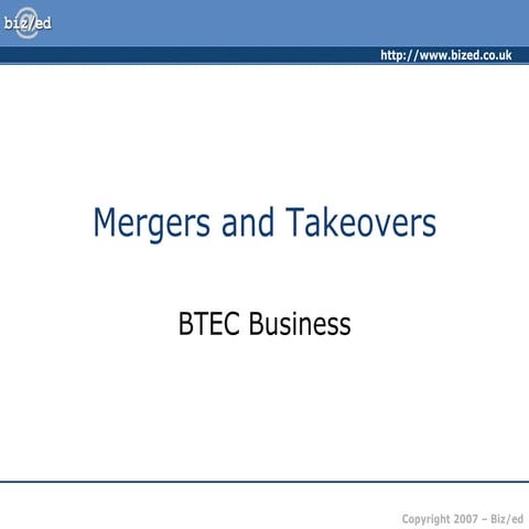 Mergers