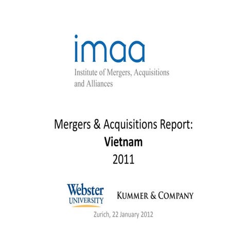 Mergers & acquisitions report vietnam 2011